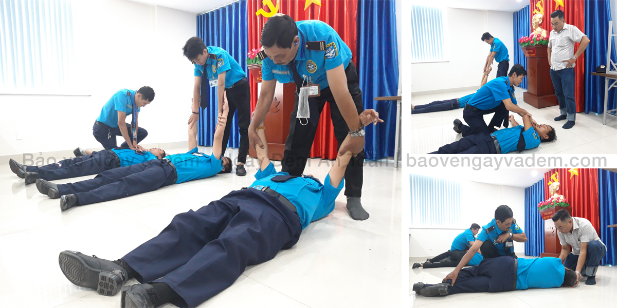 NDS Security Guards Learning Wounds Treatment Skills
