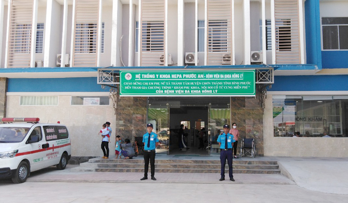 Reception hall of Hong Ly General Hospital at Chon Thanh, Binh Phuoc