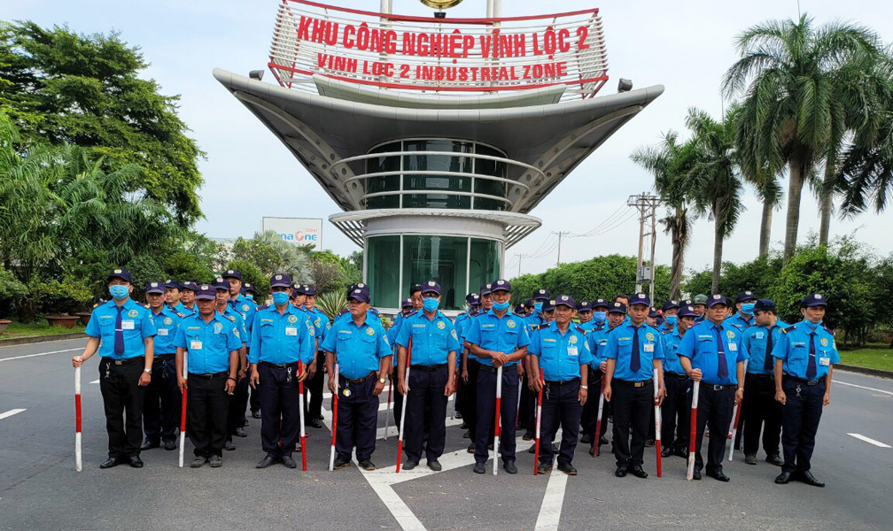 Night & Day Security Force at the target of Vinh Loc 2 Industrial Park, Long An.