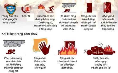 10 kỹ năng thoát hiểm khi có cháy