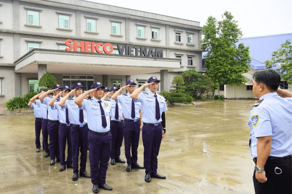Triển khai dịch vụ bảo vệ chuyên nghiệp tại SHEICO VIETNAM
