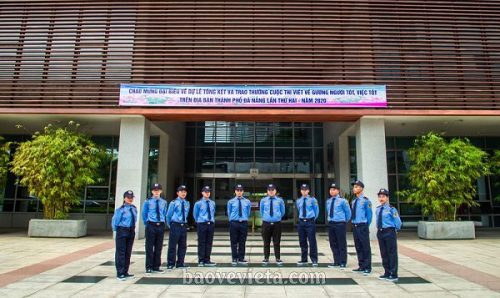 Đội ngũ nhân viên công ty bảo vệ Việt Á