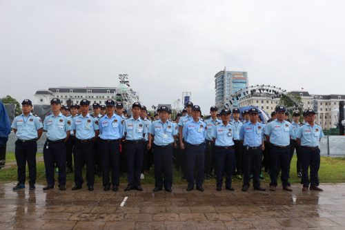 Đội ngũ nhân viên công ty bảo vệ Thành Long