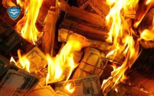 Cháy kho tiền có thể thiêu rụi toàn bộ tài sản hiện có của ngân hàng và các tổ chức tín dụng